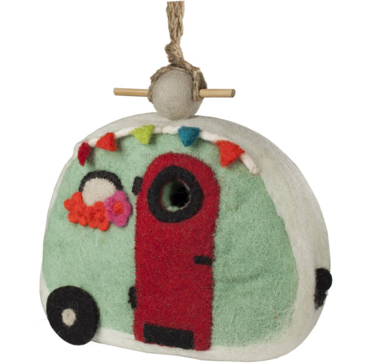 Felt Birdhouse - Retro Camper