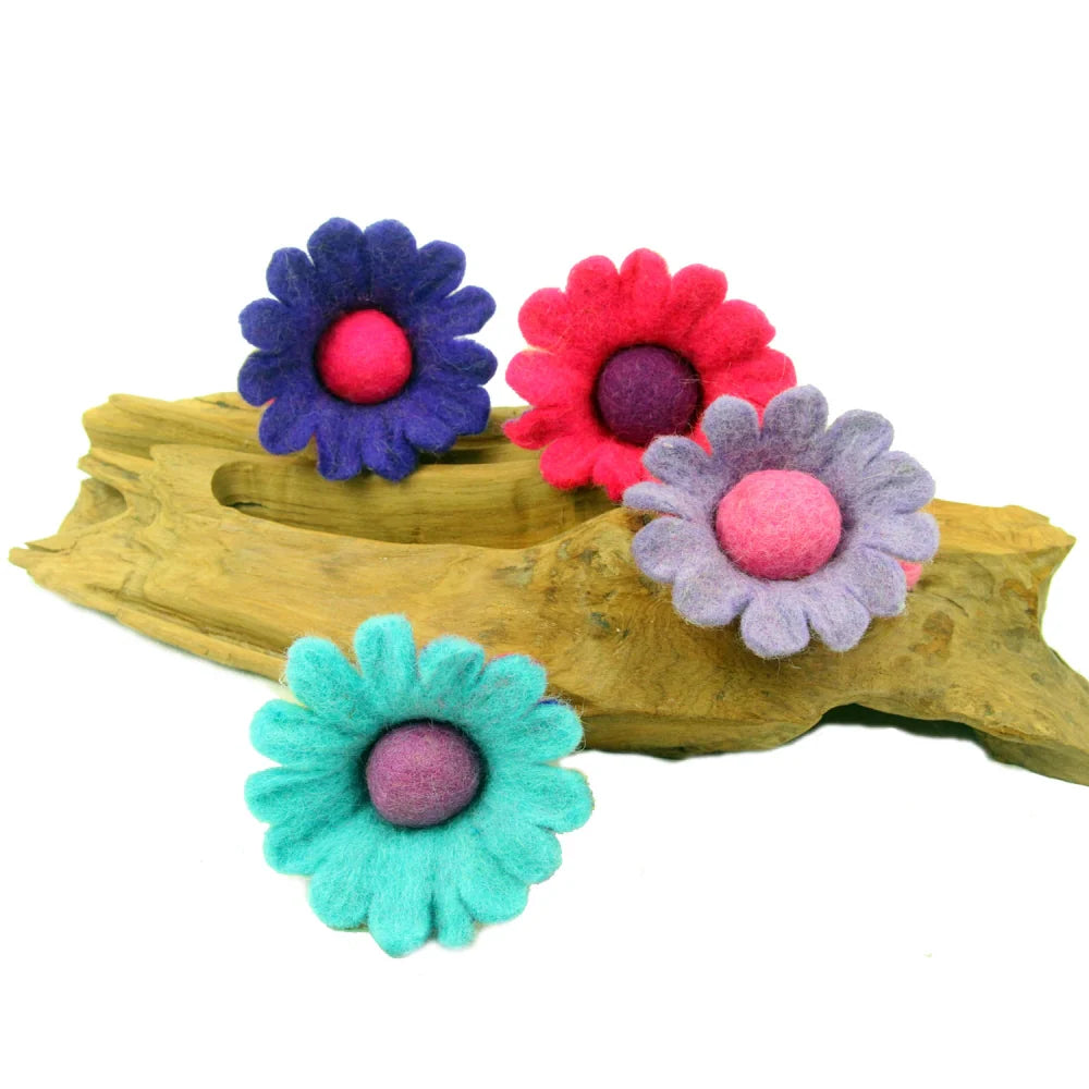 Hand Felted Transforming Flower Fairies - Set of 4