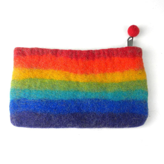 Felt Rainbow Clutch