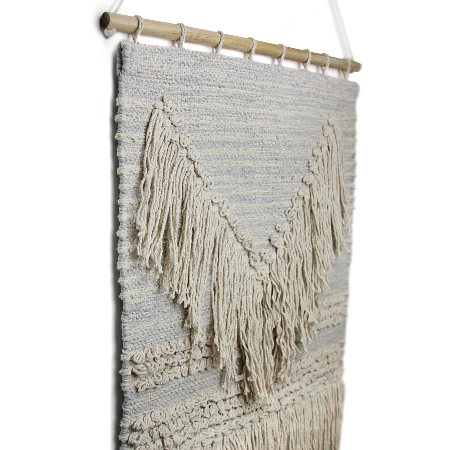 Handwoven Boho Wall Hanging - Blue