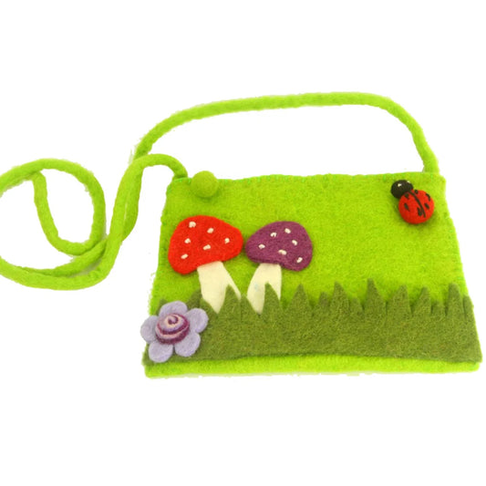 Mushroom Felt Purse