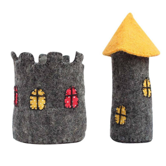 Small Felt Castle with Yellow Roof