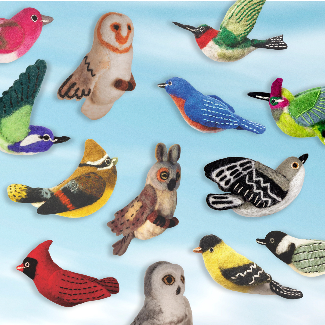 Choose Any 3 Felt Hanging Bird Set