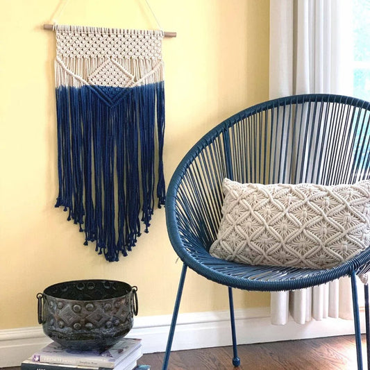 Macrame Wall Hanging - Blue