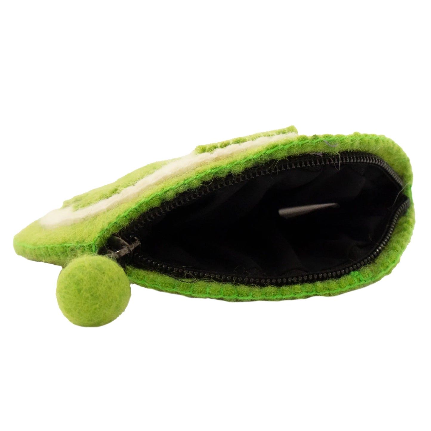 Felt Fruit Coin Purse - Lime